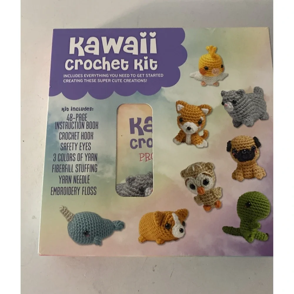 Kawaii Crochet Kit : Includes Everything You Need to Get Started - Animals